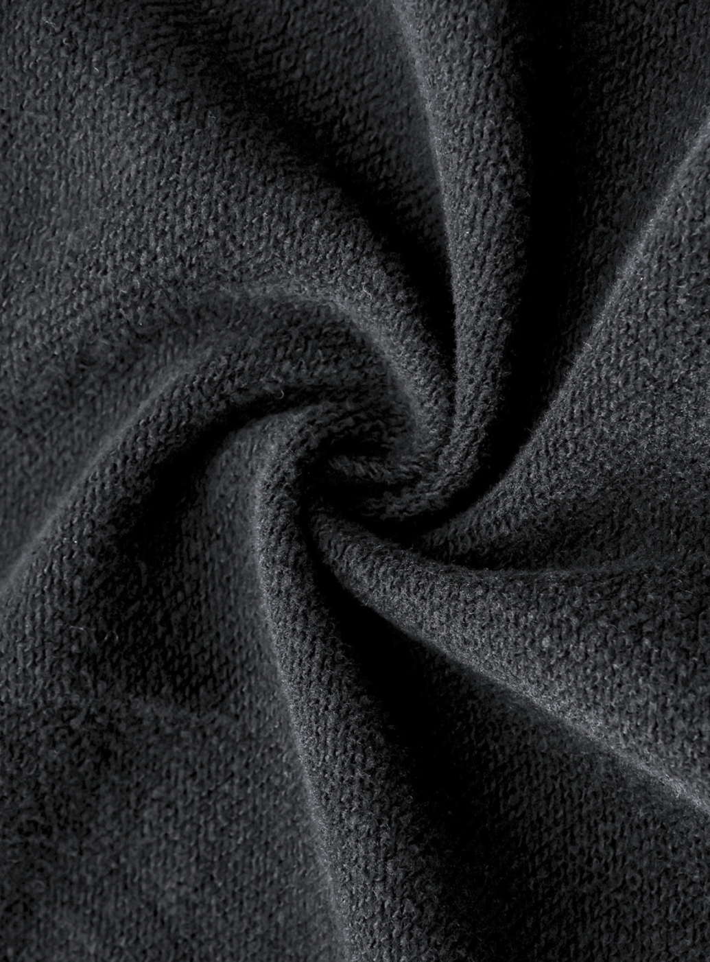 Sudadera Essential de Corte Boxy con Doble Cremallera – Negro Vintage