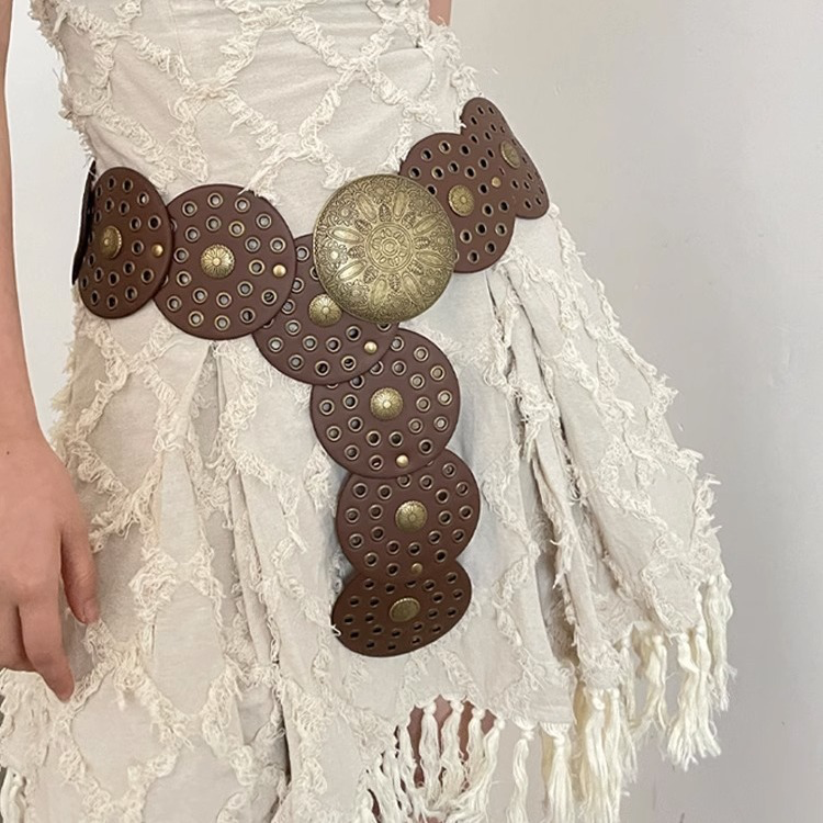 Camila | Cinturón Bohemio Marrón para Mujer