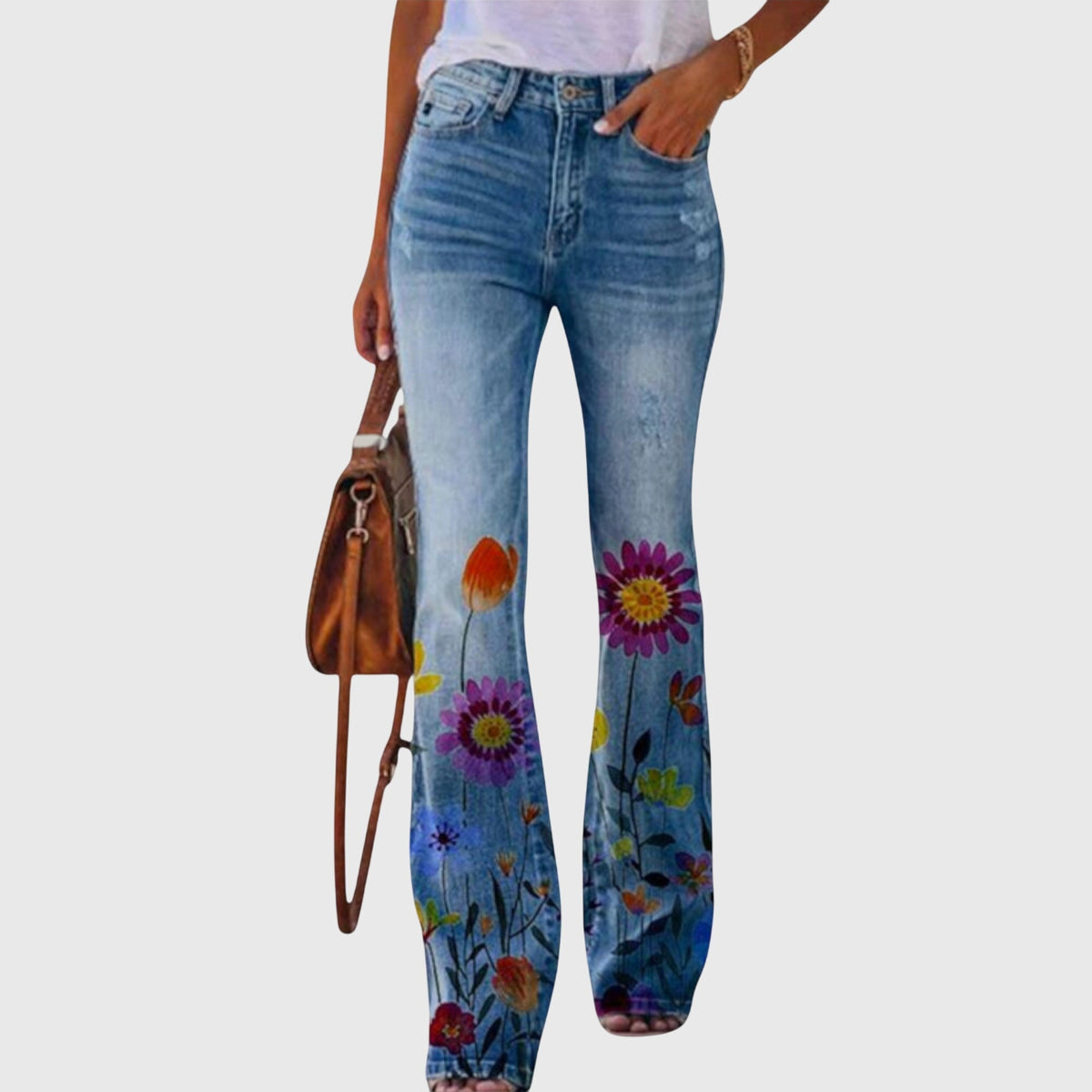 Alessia | Pantalones Florales Elegantes
