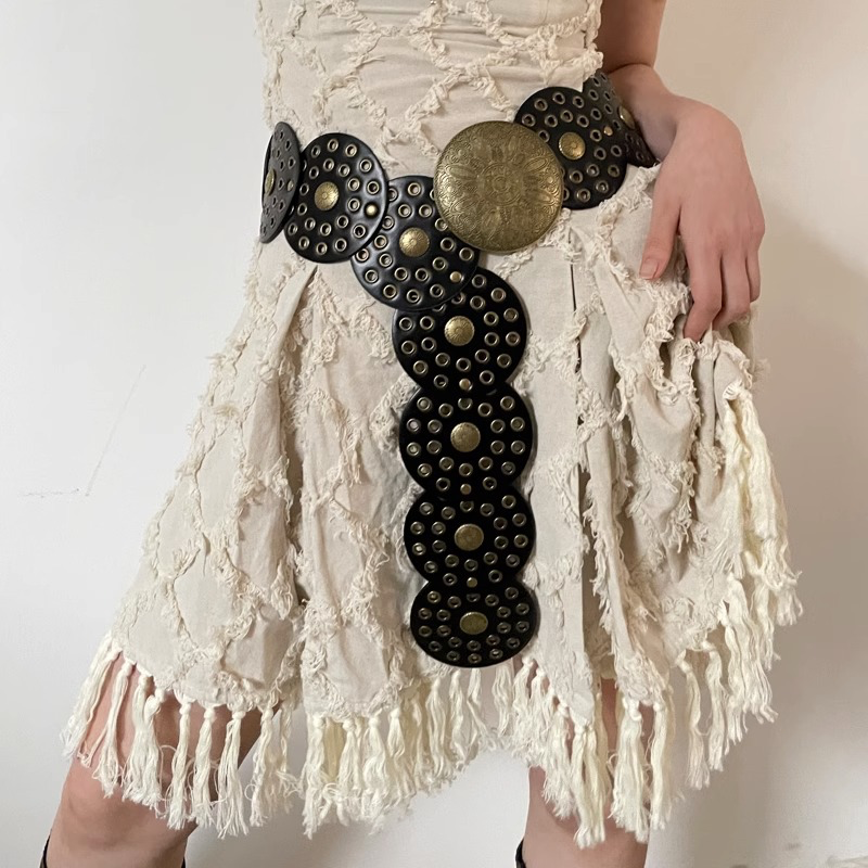Camila | Cinturón Bohemio Marrón para Mujer