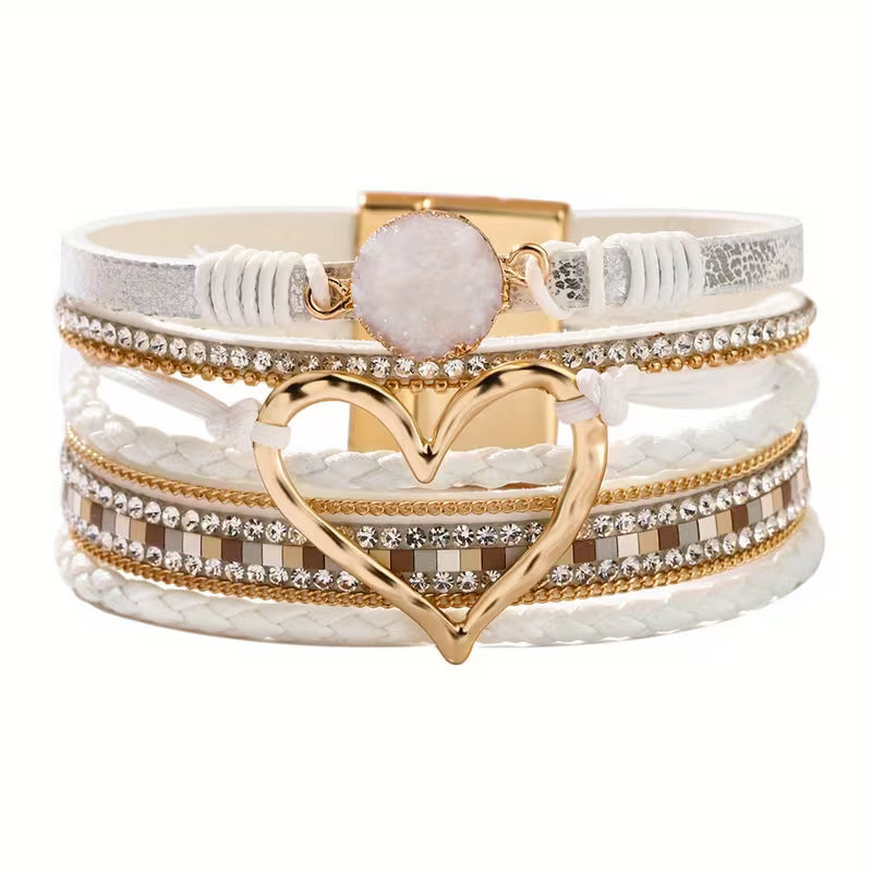 Pulsera bohemia con corazón Valentina