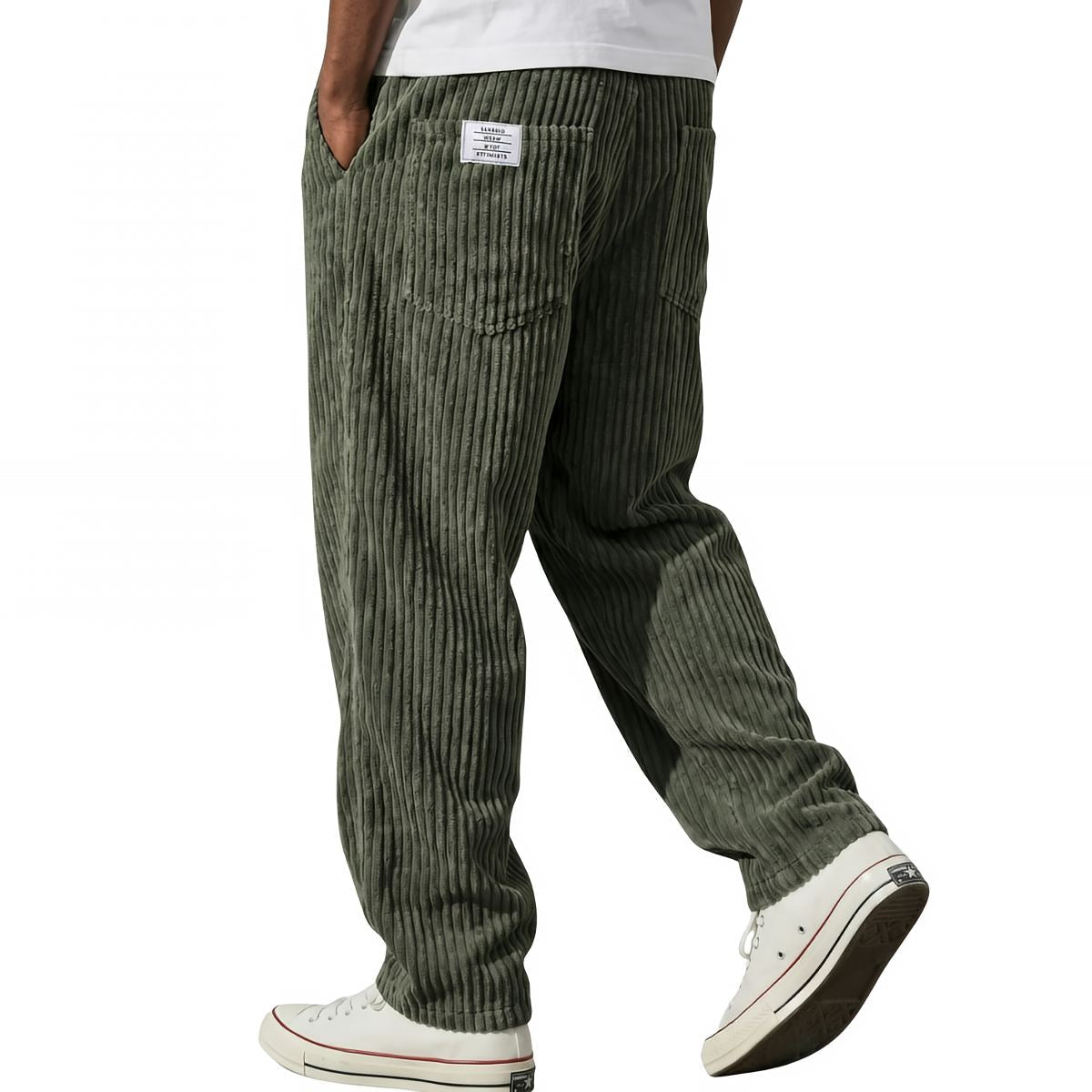 Pantalón Oslo | Pana Elegante con Cintura Elástica