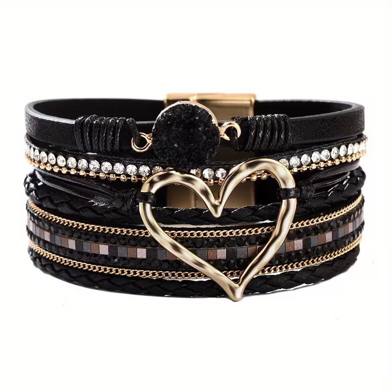 Pulsera bohemia con corazón Valentina