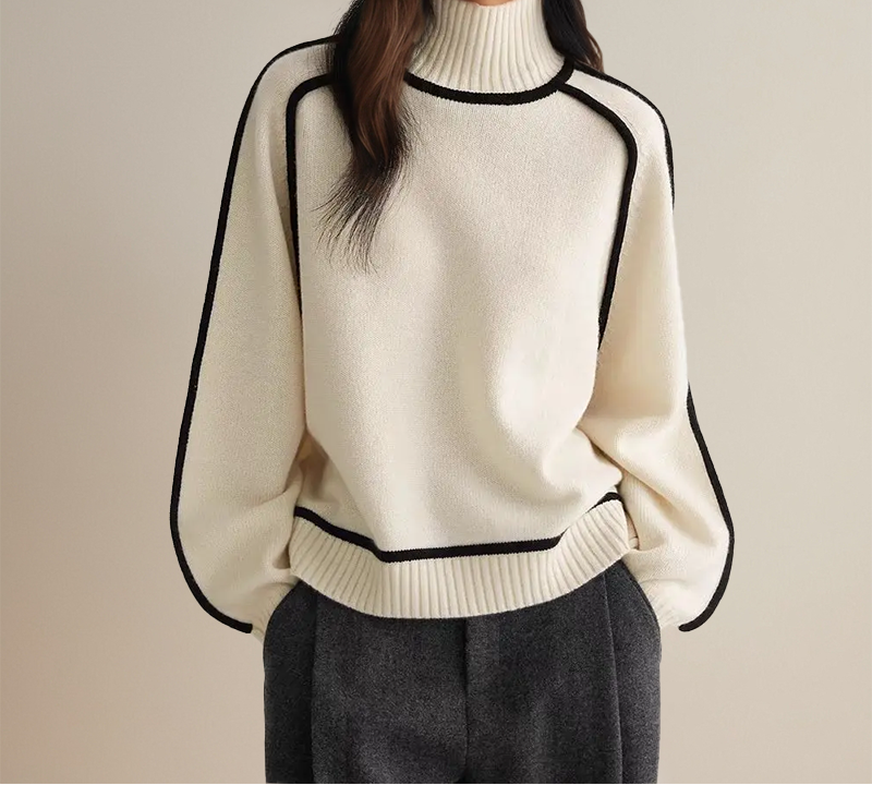 Livia| Jersey Oversize de Cuello Alto