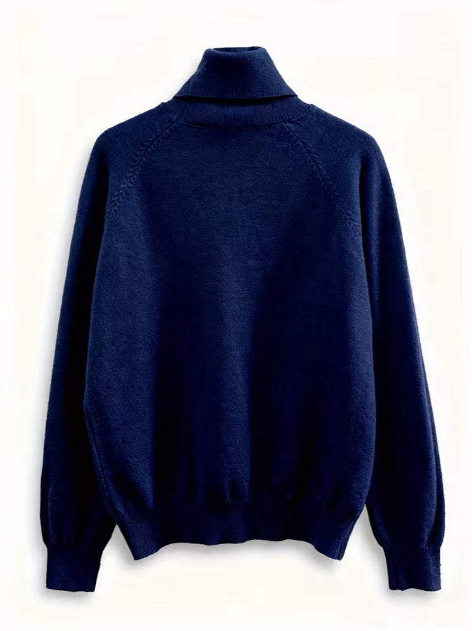 Elara™ | Jersey de Punto Fino con Cuello Alto